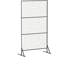 Privatumo žaliuzės 100 x 50 x 180 cm Plienas Balta