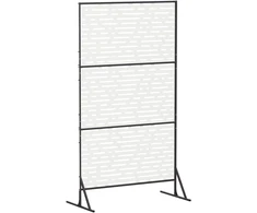 Privatumo žaliuzės 100 x 50 x 180 cm Plienas Balta