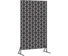 Privatumo žaliuzės 100 x 50 x 180 cm Plienas Juoda