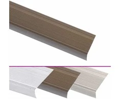 Profiliai laiptams, 5vnt., rudi, 100cm, aliuminis, L formos