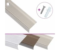 Profiliai laiptams, 5vnt., šampano, 100 cm, aliuminis, L formos