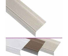Profiliai laiptams, 5vnt., šampano, 100 cm, aliuminis, L formos