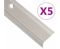 Profiliai laiptams, 5vnt., šampano, 90 cm, aliuminis, L formos