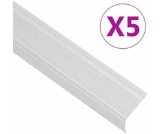 Profiliai laiptams, 5vnt., sidabro, 100 cm, aliuminis, L formos