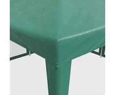 Proginė palapinė su 8 tinklinėmis sienomis, žalia, 4x4m, HDPE