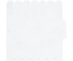 Pūkuota plytelė 10 pcs Balta 30 x 30 cm Poliuretanas ir PET