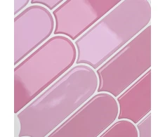 Pūkuota plytelė 10 vnt. Rožinė 30 x 30 cm Poliuretanas ir PET