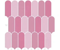 Pūkuota plytelė 20 pcs Rožinė 30 x 30 cm Poliuretanas ir PET