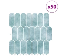 Pūkuota plytelė 50 pcs Žalia 30 x 30 cm Poliuretanas ir PET
