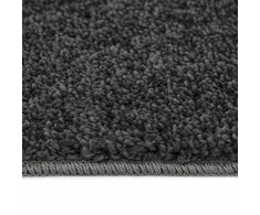 Neslystantis plaukuotas kilimas Tamsiai pilka 240 x 340 cm PP