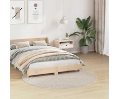 Neslystantis plaukuotas kilimas Kreminė 160 x 160 cm PP