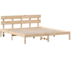 Lovos rėmas Ruda 180 x 200 cm Pušies medienos masyvas