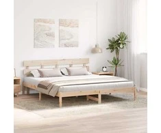 Lovos rėmas Ruda 180 x 200 cm Pušies medienos masyvas