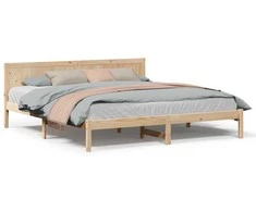 Lovos rėmas Ruda 200 x 200 cm Pušies medienos masyvas