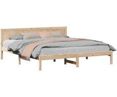 Lovos rėmas Ruda 200 x 200 cm Pušies medienos masyvas