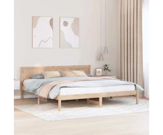 Lovos rėmas Ruda 200 x 200 cm Pušies medienos masyvas