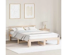 Lovos rėmas Natūrali 140 x 200 cm Kietos pušies mediena