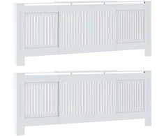 Radiatoriaus dangtis 2 pcs Balta 205 x 20,5 x 81,5cm