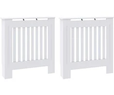 Radiatoriaus dangtis 2 pcs Balta 78 x 19 x 81,5cm