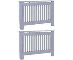 Radiatoriaus dangtis 2 pcs Pilka 112 x 19 x 81,5cm