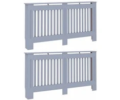 Radiatoriaus dangtis 2 pcs Pilka 152 x 19 x 81,5cm