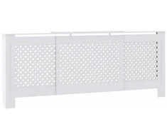 Radiatoriaus uždangalas, baltos spalvos, 205cm, MDF