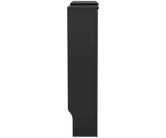 Radiatoriaus uždangalas, juodos spalvos, 205cm, MDF