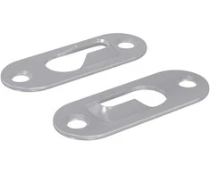 Raktelio pakabukas 2 pcs Sidabro 45 x 16 x 3.5 mm Geležis
