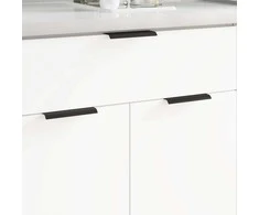 Rankena 12 pcs Juoda 120 x 39.6 x 17 mm Aliuminis