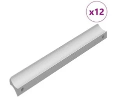 Rankena 12 pcs Sidabro 105.7 x 7.4 x 15.5 mm Aliuminis
