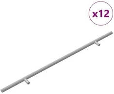 Rankena 12 pcs Sidabro 500 mm Plienas