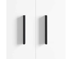 Rankena 2 pcs Juoda 106 x 7,4 x 15,5 mm Aliuminis