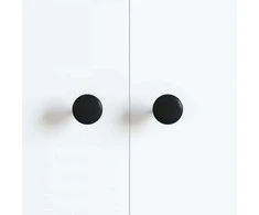 Rankena 2 vnt. Juoda Ø30 mm Aliuminis