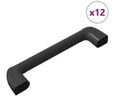 Rankena 12 vnt. Juoda 380 x 34 x 85 mm Aliuminis ir PP