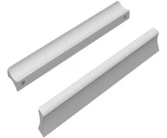 Rankena Paprastas 2 pcs Sidabro 105.7 x 7.4 x 15.5 mm Aliuminis