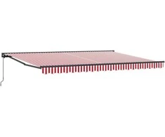 Markizės rėmas Raudona ir balta 450 × 300 cm