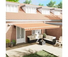 Ištraukiama markizė Geltona ir Oranžinė 500 × 350 cm