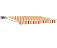 Rankinė ištraukiama markizė su LED Įvairiaspalvis 3,5 x 2,5 m