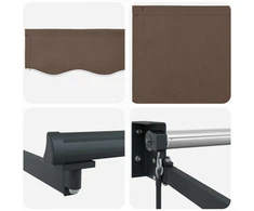 Rankinė ištraukiama markizė su LED Taupe