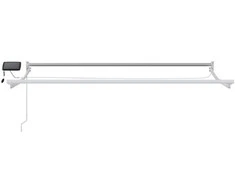 Rankinė ištraukiama markizė su LED Žalia ir balta 3 x 2,5 m