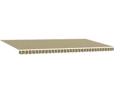 Ištraukiama markizė Žalia ir geltona 600 × 350 cm