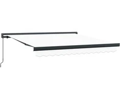 Ištraukiama markizė Balta 300 x 250 cm Audinys ir metalas