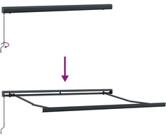 Ištraukiama markizė Geltona ir Oranžinė 300 x 250 cm