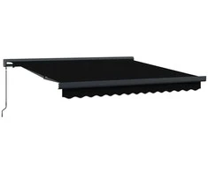 Ištraukiama markizė Juoda 300 x 250 cm Audinys ir aliuminis