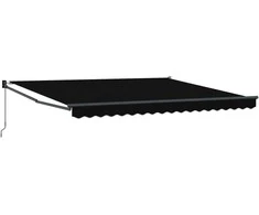 Ištraukiama markizė Juoda 400 × 300 cm Poliesteris ir aliuminis