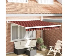 Ištraukiama markizė Raudona ir Juoda 350 x 250 cm
