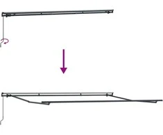 Ištraukiama markizė oranžinė ir ruda 450 × 350 cm