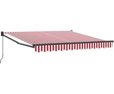 Ištraukiama markizė Raudona ir balta 350 x 250 cm