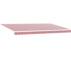 Ištraukiama markizė Raudona ir balta 500 × 300 cm