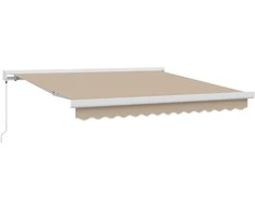 Ištraukiama markizė Smėlio 350 x 250 cm Audinys ir metalas